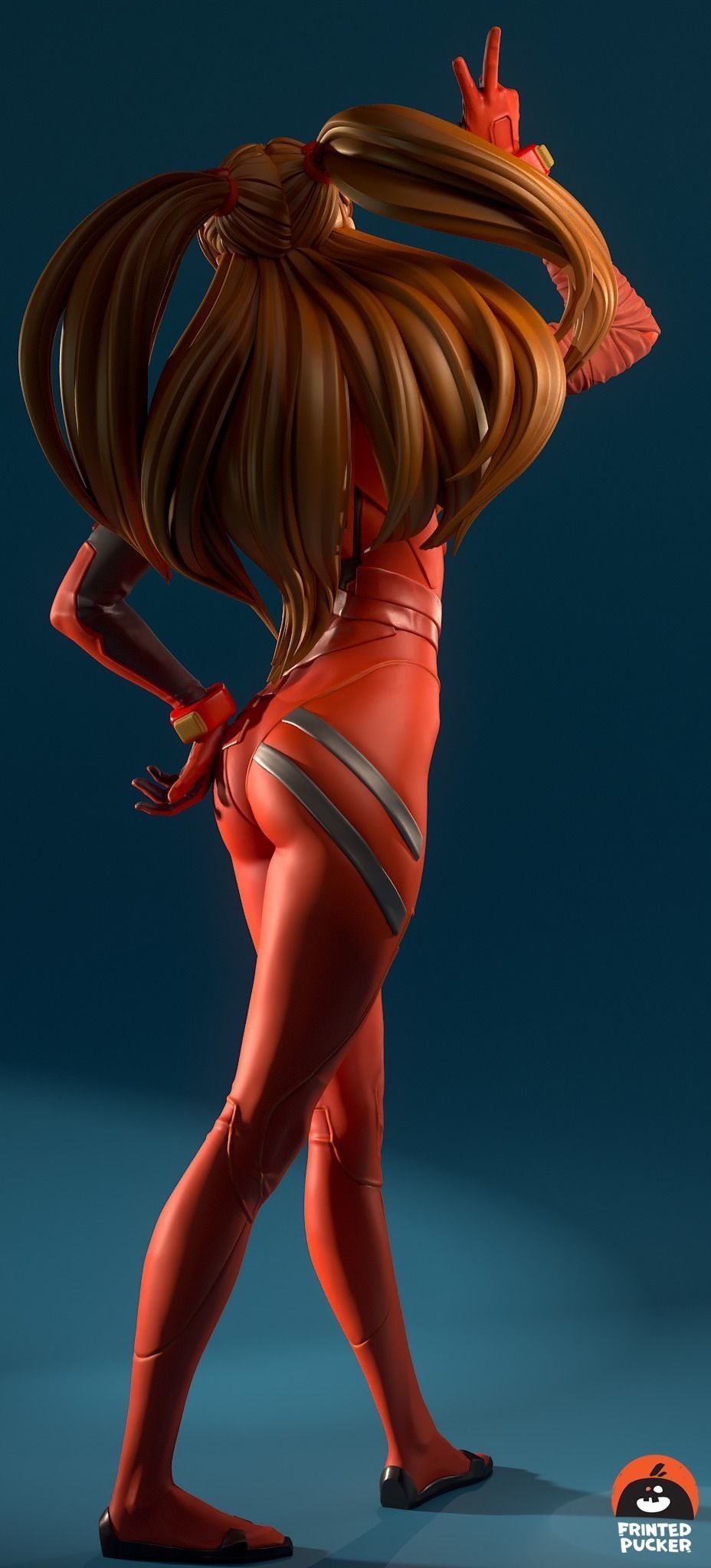 Asuka Langley 3D print model_12