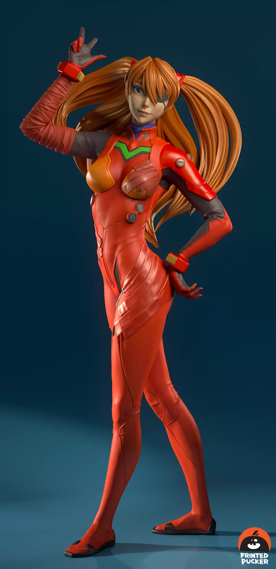 Asuka Langley 3D print model_0