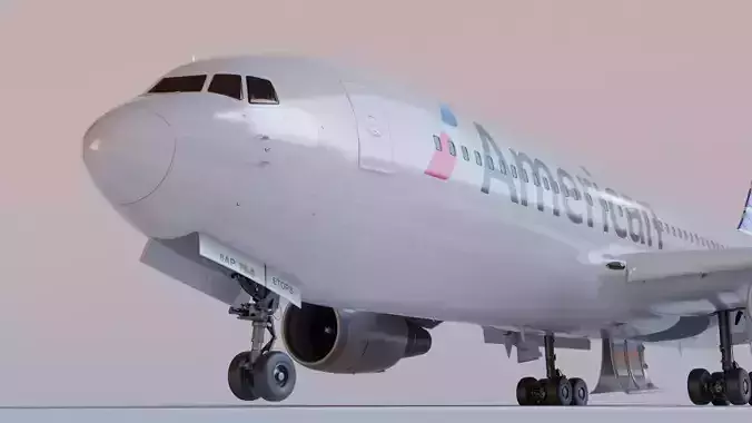  Boeing 767-200ER American Airlines Rigged