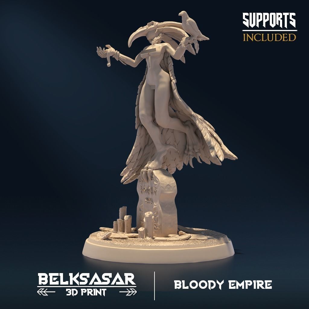 Tomb Protector B Nude 3D print model_2