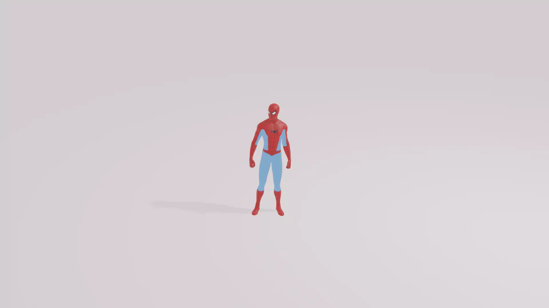 Spider man Low-poly 3D model