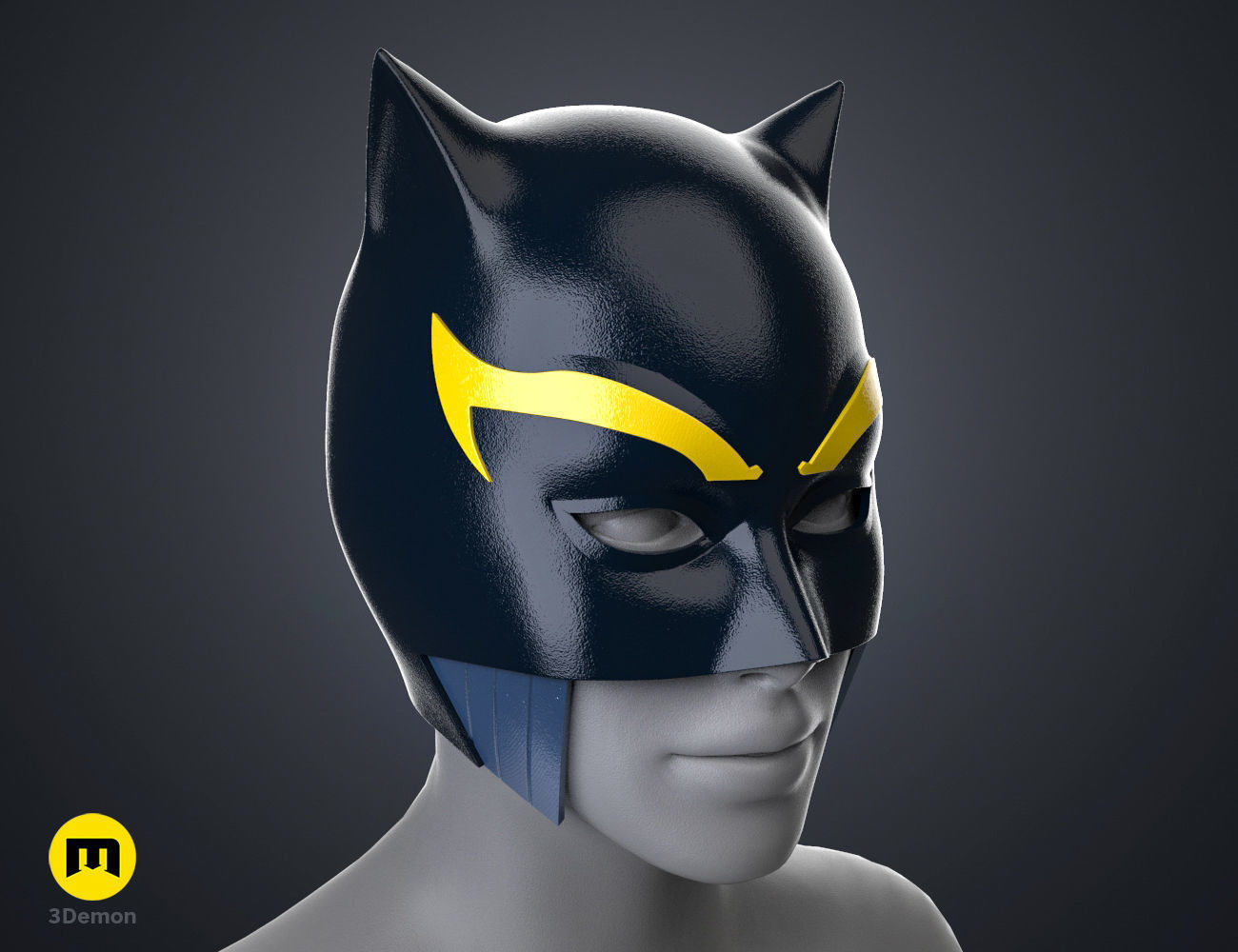 Hellcat Helmet Mask Marvel Comics 3D print model_12