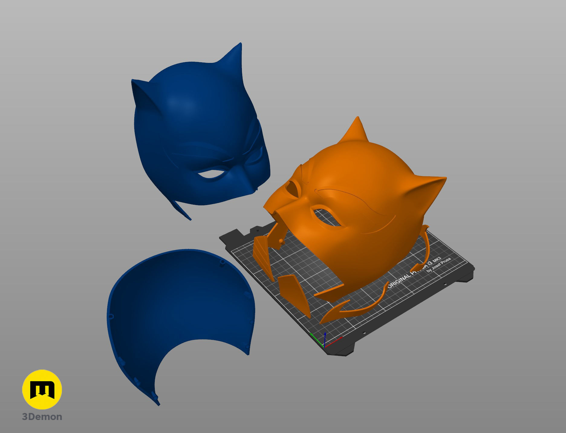 Hellcat Helmet Mask Marvel Comics 3D print model_4
