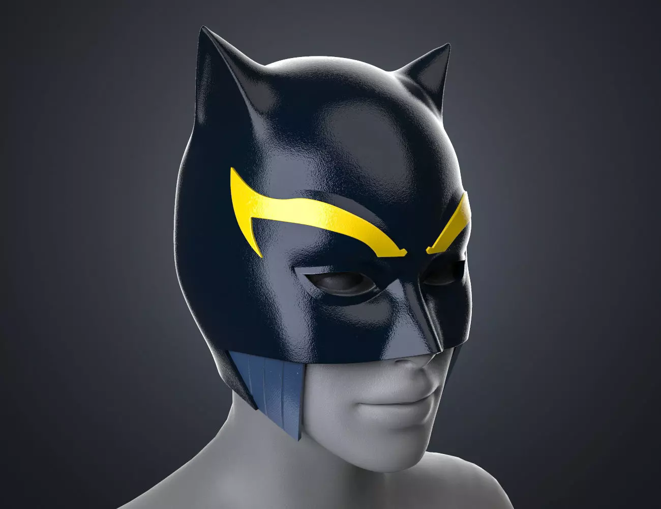 Hellcat Helmet Mask Marvel Comics 3D print model_0