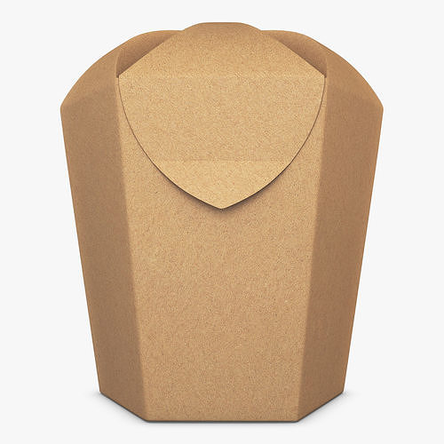 Package Cardboard Hexagon Petal Box M 1 3D model 4