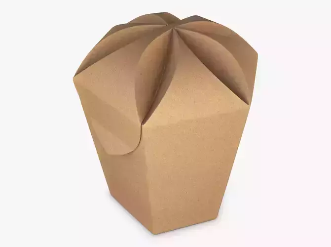 Package Cardboard Hexagon Petal Box M 1 3D model
