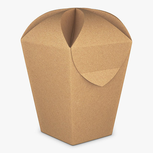 Package Cardboard Hexagon Petal Box M 1 3D model 5