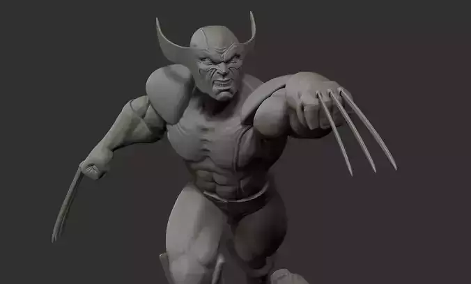 Wolverine 3D model 3D print model