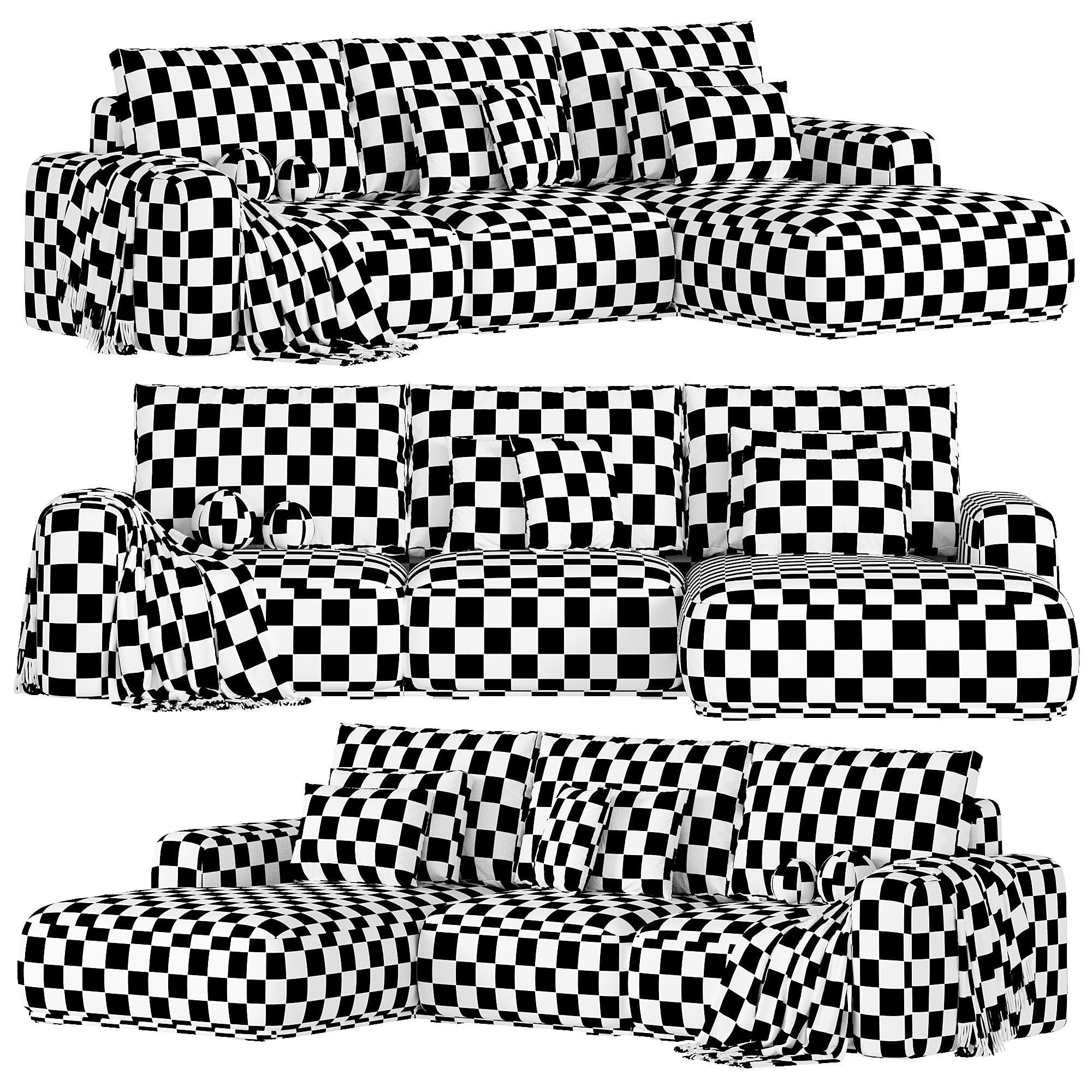 Frances  Sofa 3D model_2