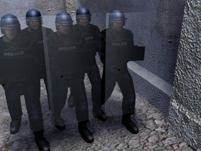 SWAT Police Officer Low-poly 3D model_3