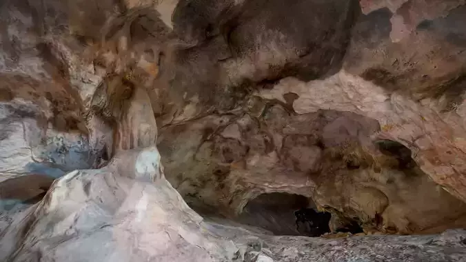 Real cave 3D scan cavern