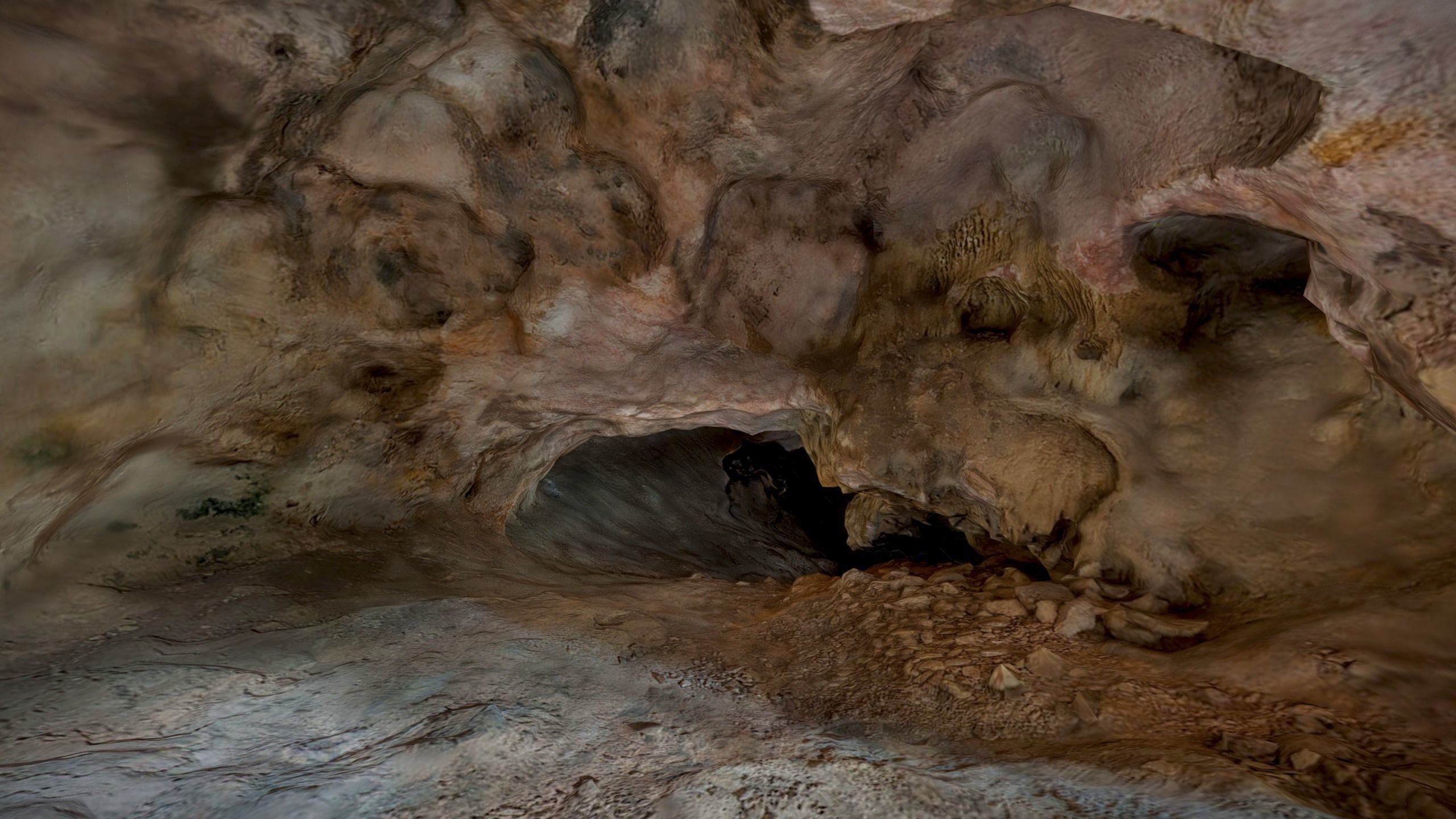 Real cave 3D scan cavern Low-poly 3D model_5