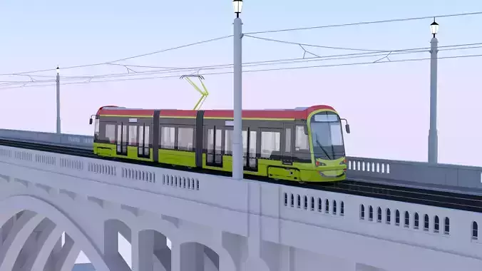 Warsaw tram bridge
