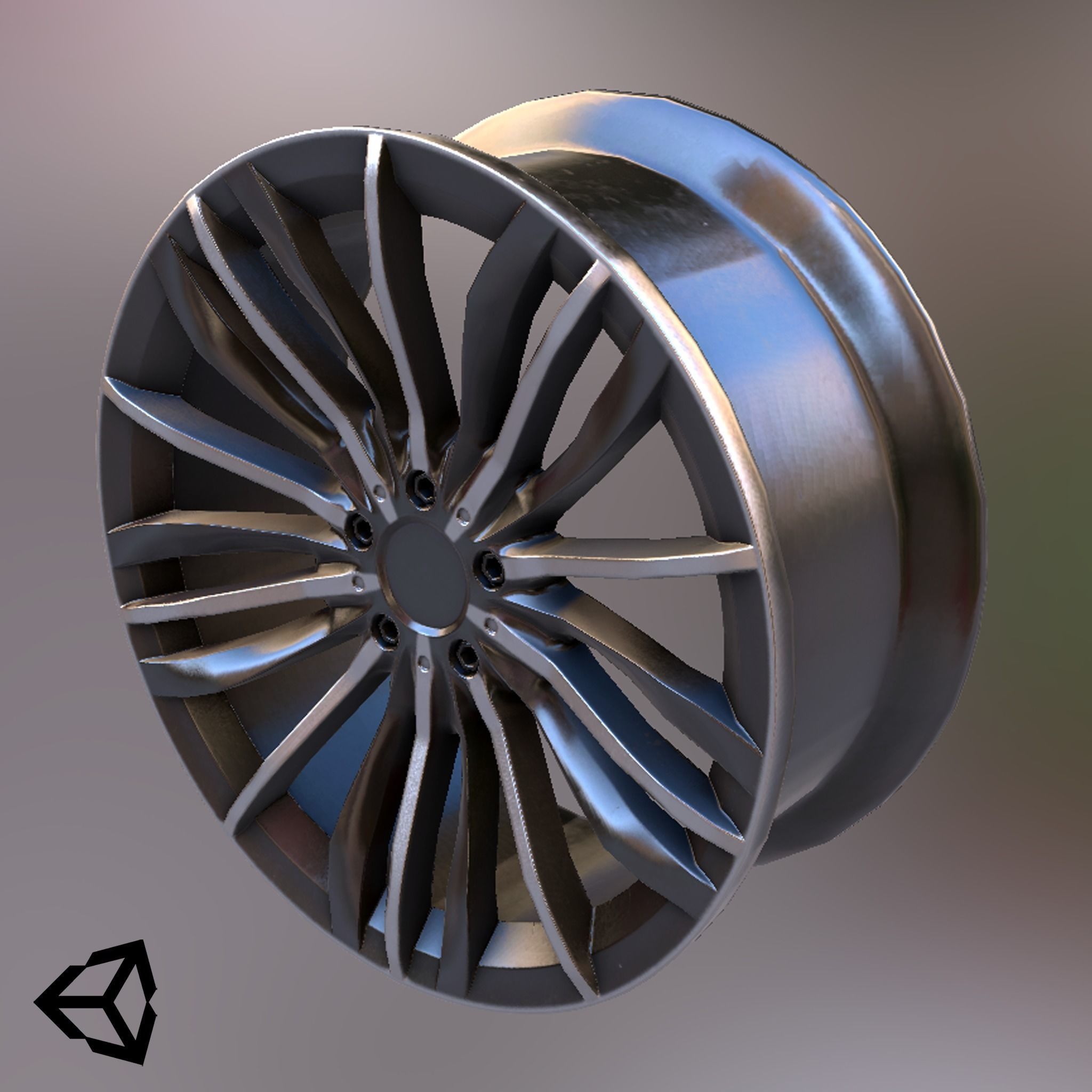 Sport Car Rim 6 Game-Ready 3D Model Low-poly 3D model_20