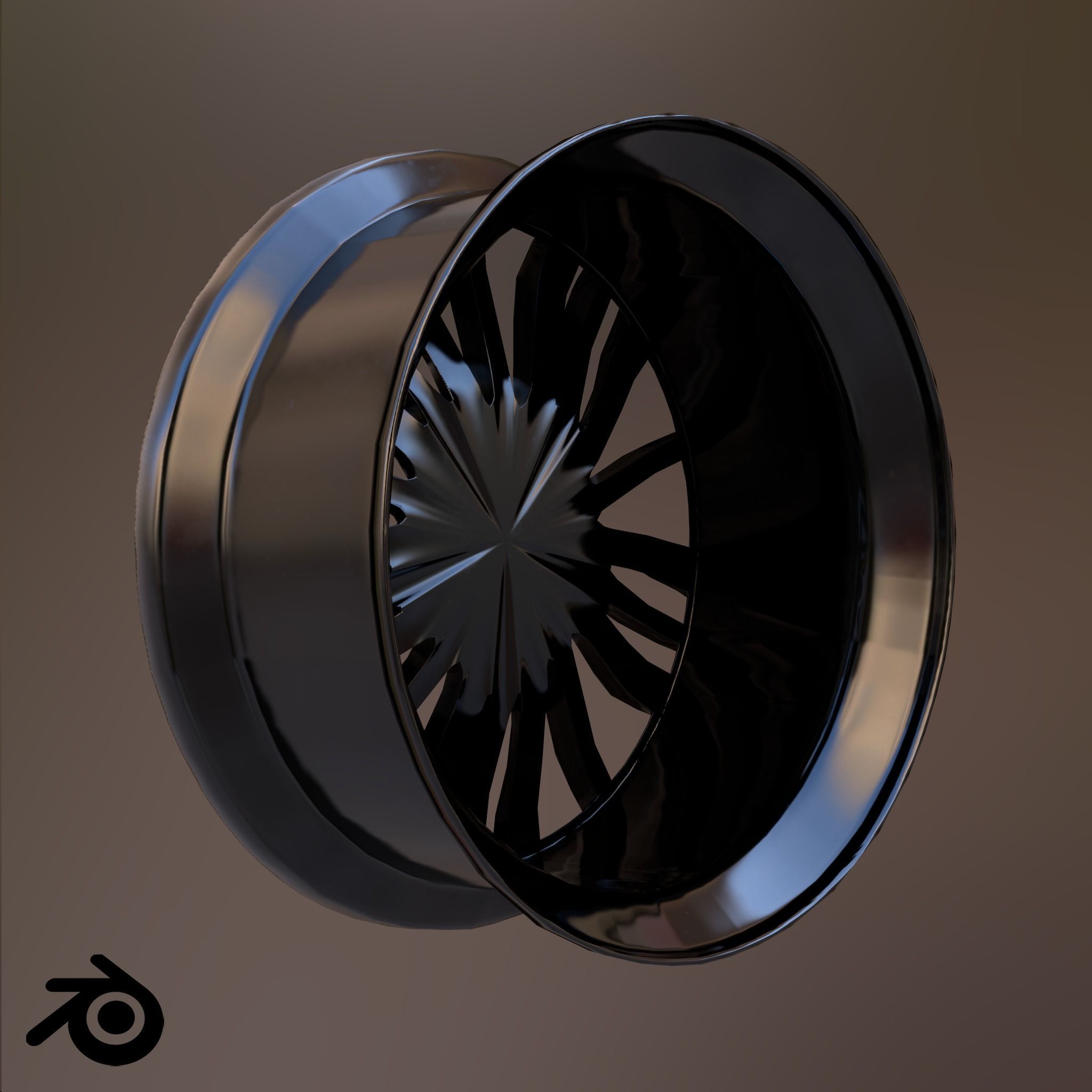 Sport Car Rim 6 Game-Ready 3D Model Low-poly 3D model_6