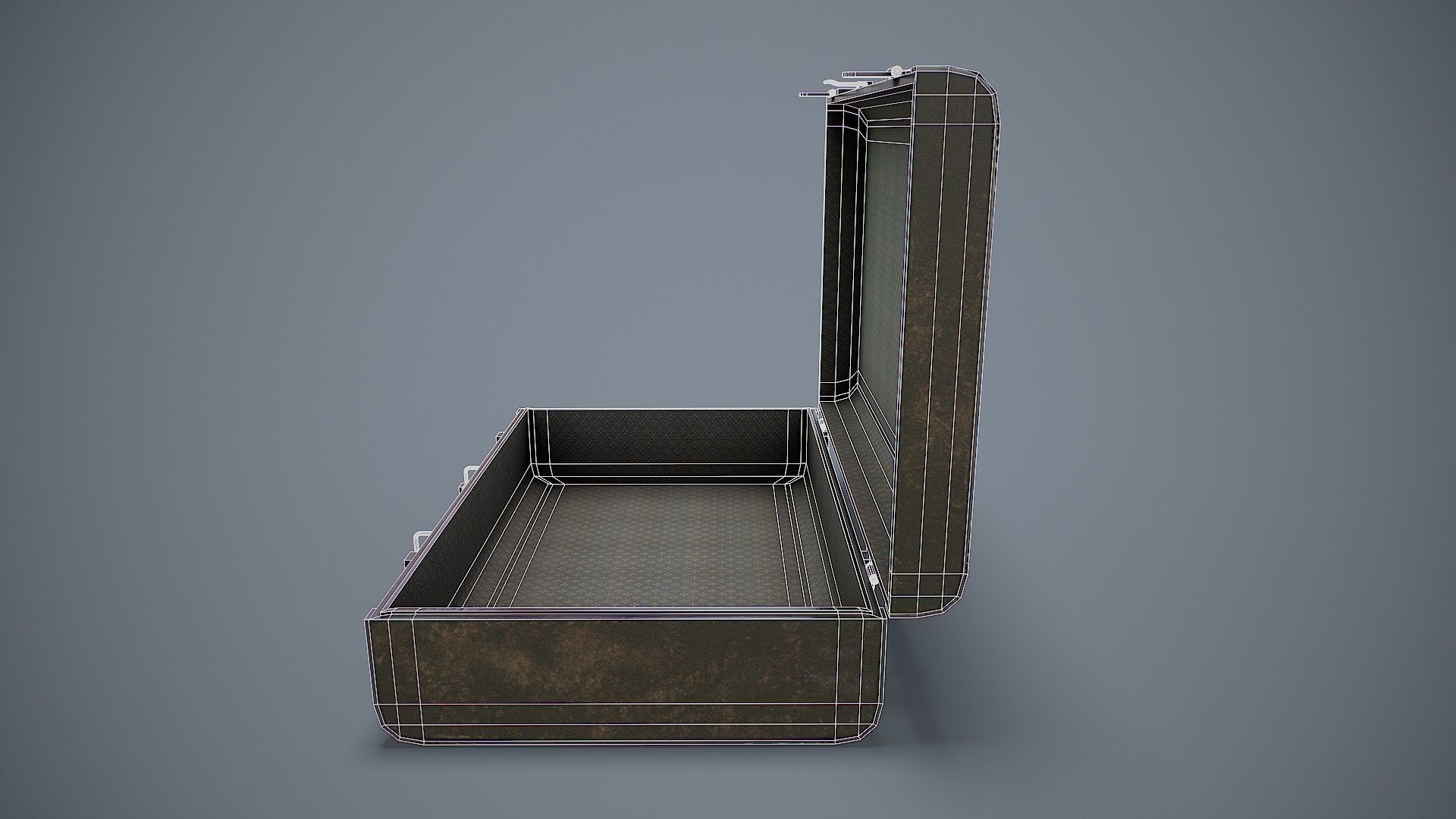 Suitcase 3d model Low-poly 3D model_6