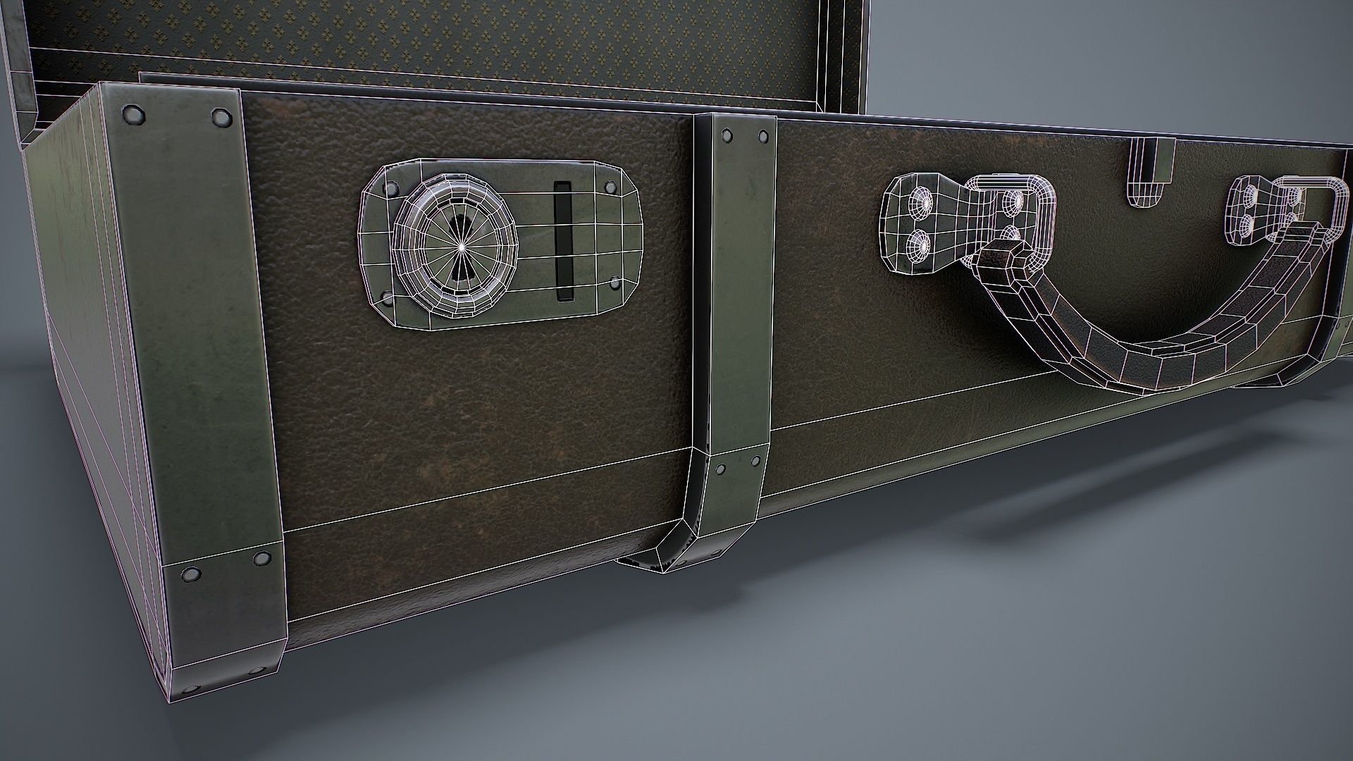 Suitcase 3d model Low-poly 3D model_12