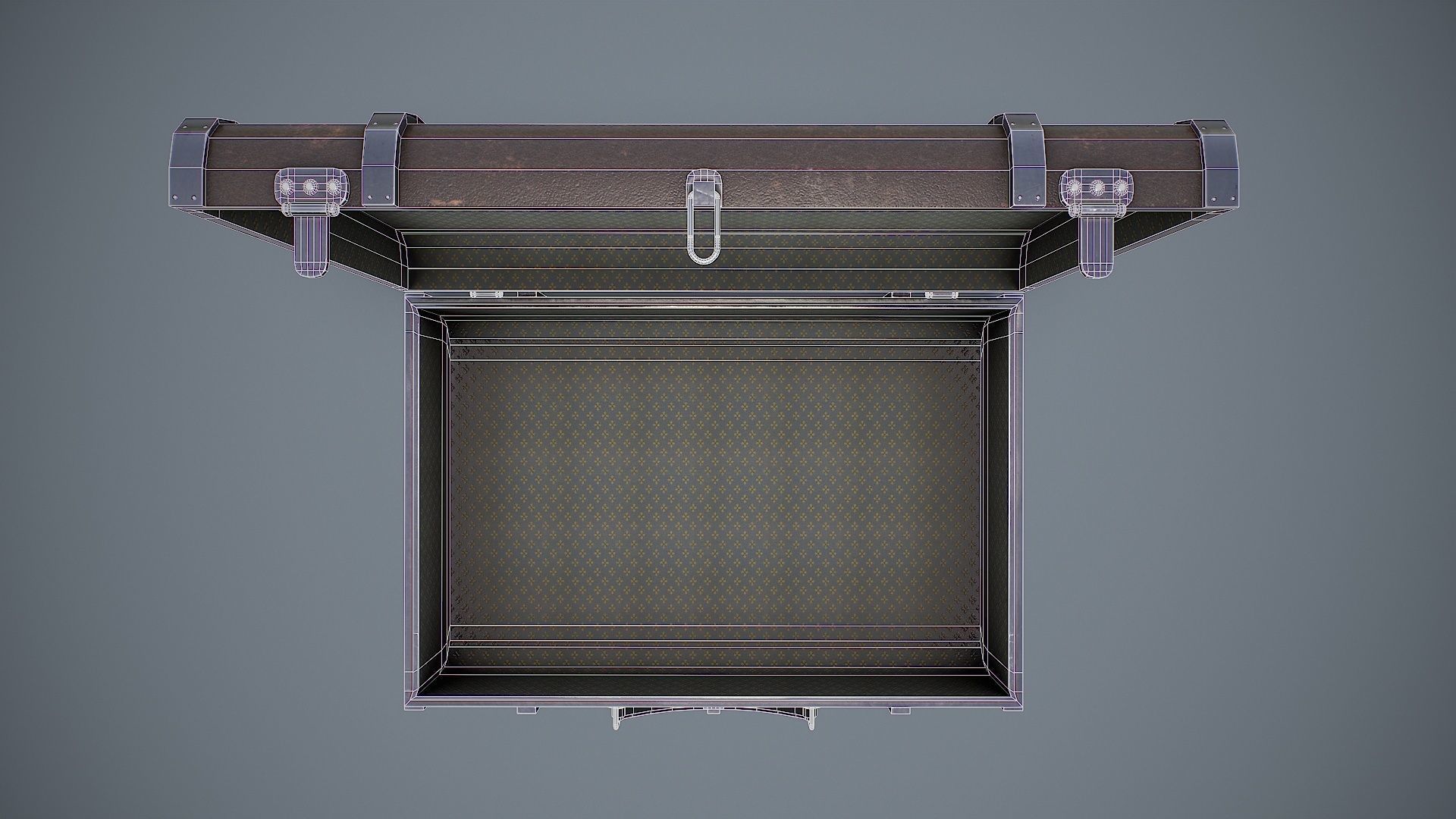 Suitcase 3d model Low-poly 3D model_10