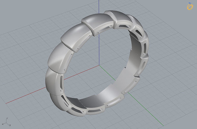 Snake  Ring 3D print model