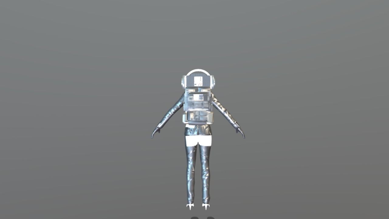 Speakerman Woman 3D model_2