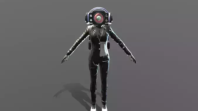 Speakerman Woman 3D model
