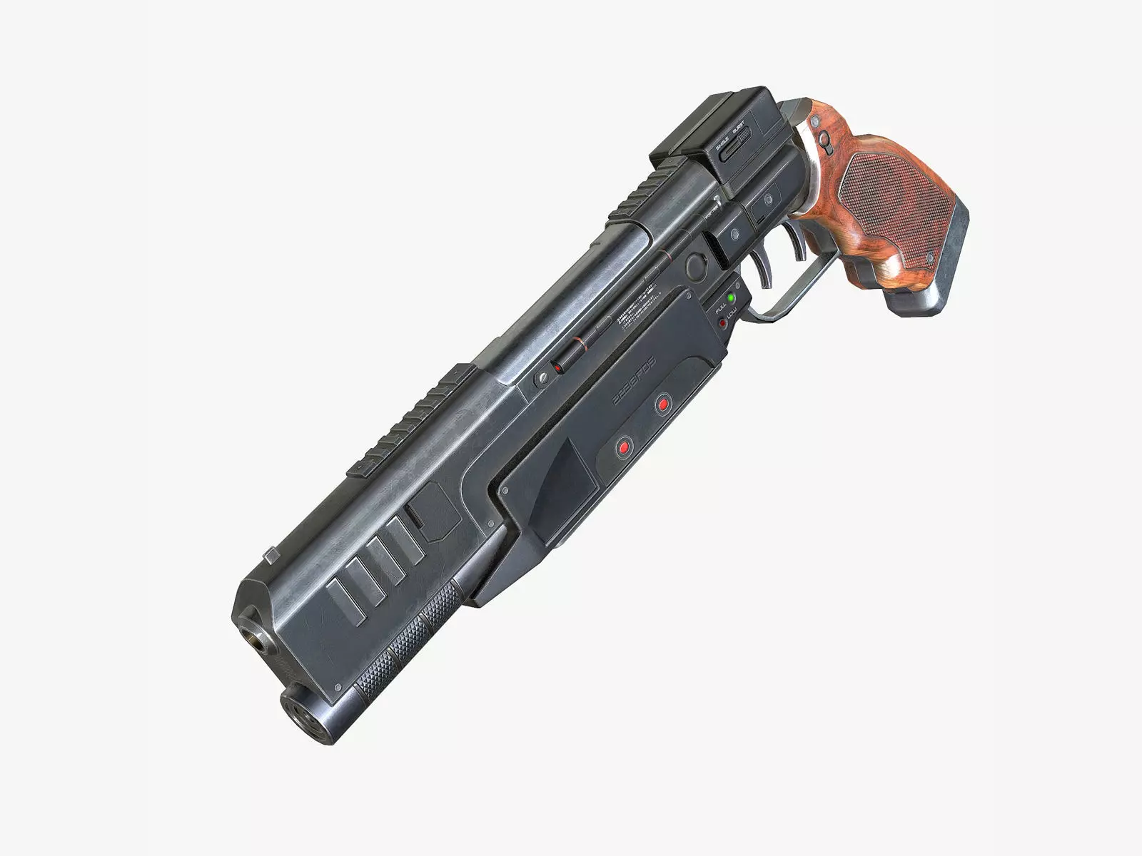 223 Pistol Blaster PBR Low-poly 3D model_0