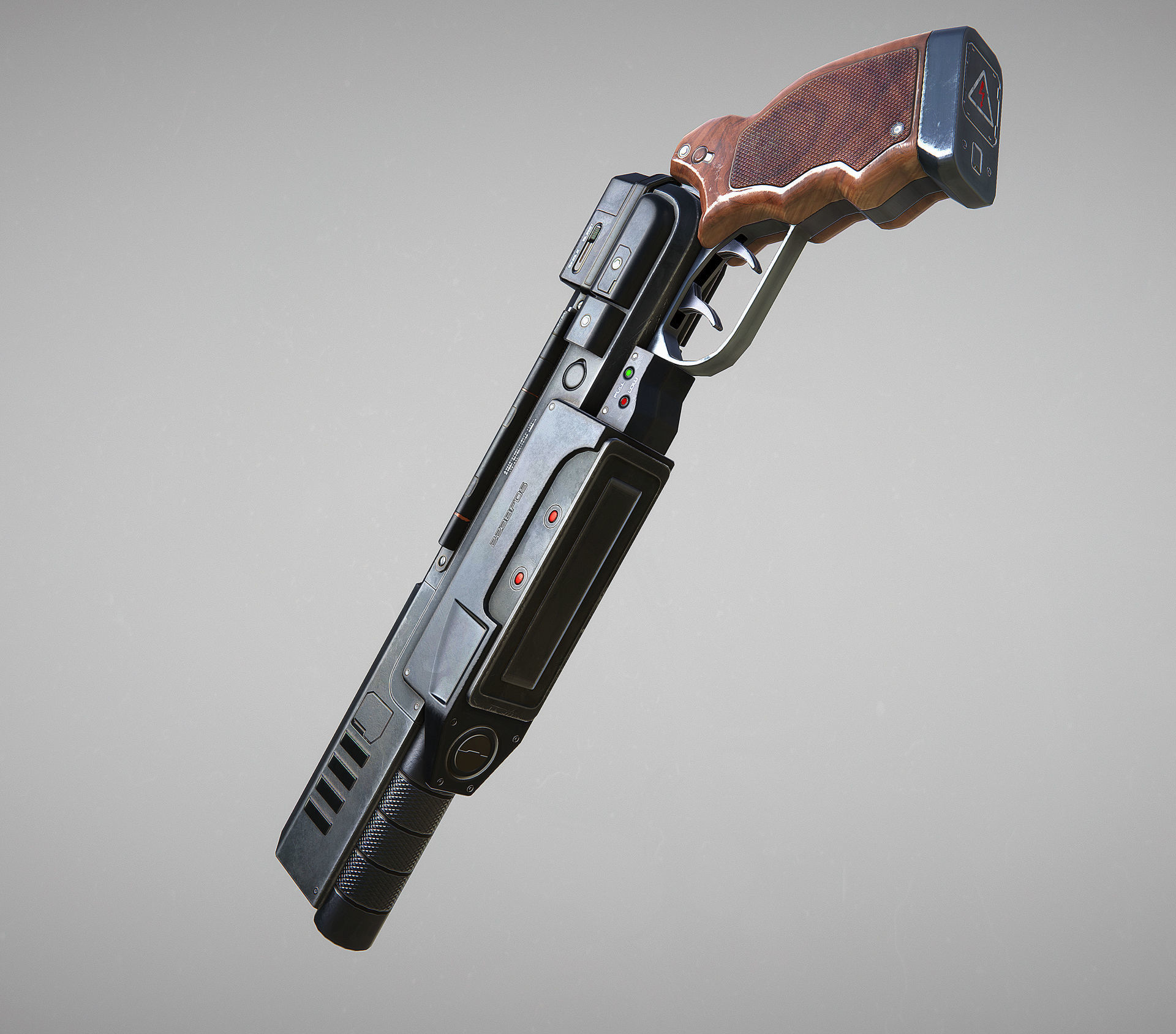 223 Pistol Blaster PBR Low-poly 3D model_13
