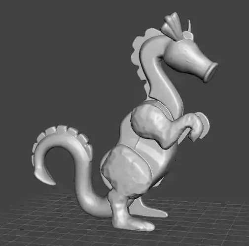 PINK DRAGON 1974 PVC PLASTIC FIGURE TOY MONSTER GAMES