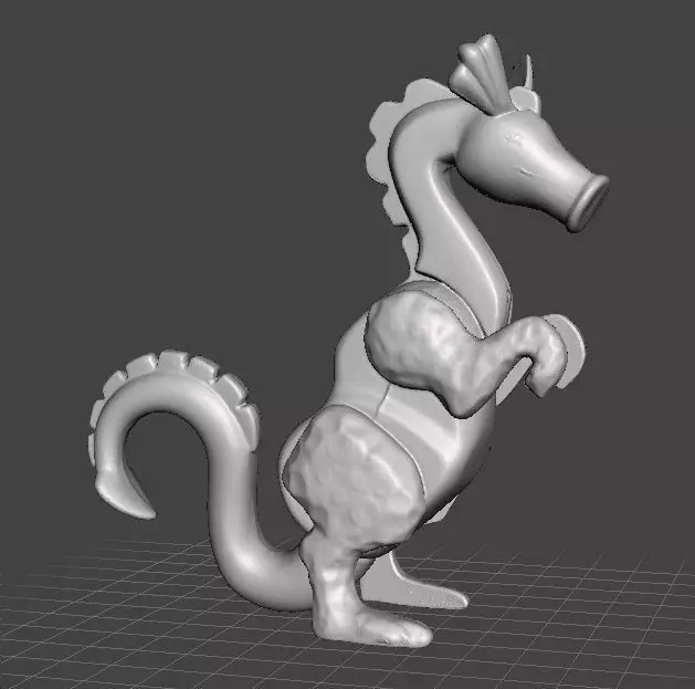 PINK DRAGON 1974 PVC PLASTIC FIGURE TOY MONSTER GAMES 3D print model_0