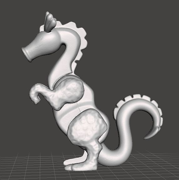 PINK DRAGON 1974 PVC PLASTIC FIGURE TOY MONSTER GAMES 3D print model_2