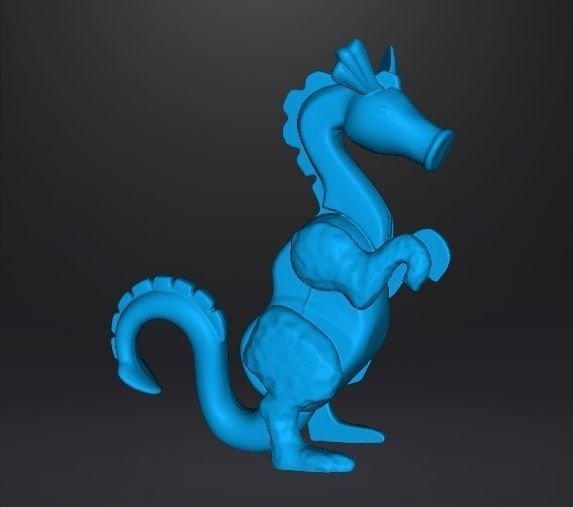 PINK DRAGON 1974 PVC PLASTIC FIGURE TOY MONSTER GAMES 3D print model_4