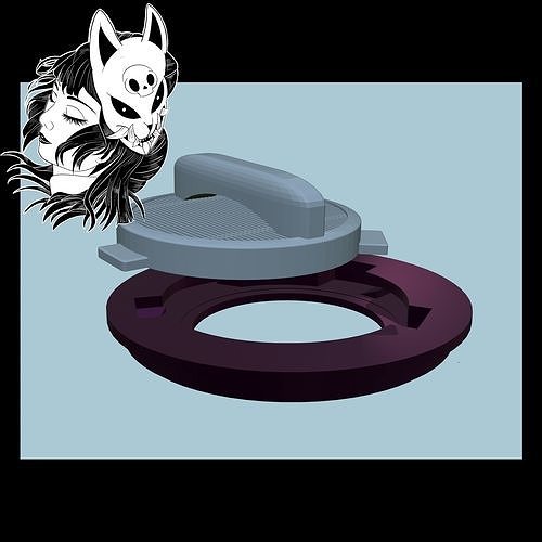 STL Round lockable Conversation Kit 3D model