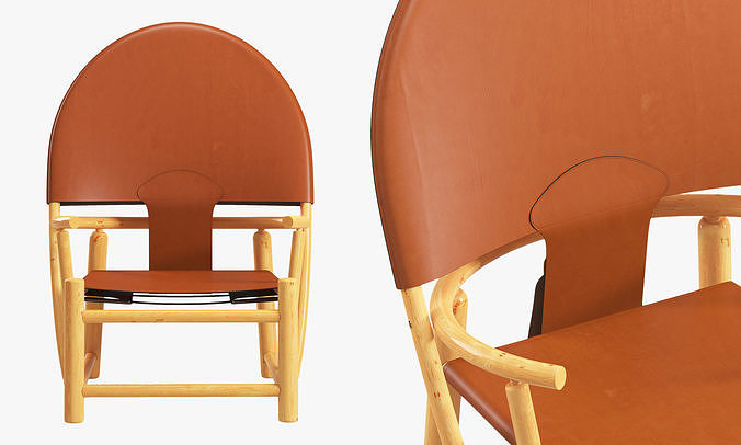 Rare hoop lounge chair by city furniture 3D model 3