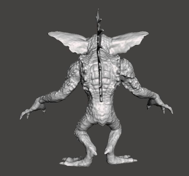 GREMLINS 2 MOHAWK STRIPE VINTAGE FIGURE MODEL MONSTER TOY EVIL 3D print model_2