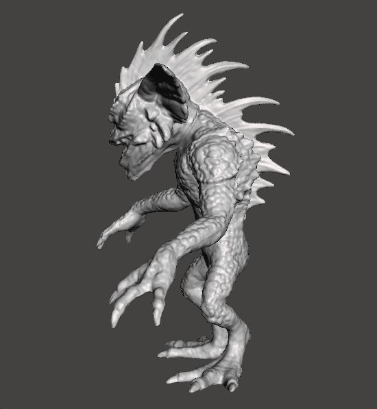 GREMLINS 2 MOHAWK STRIPE VINTAGE FIGURE MODEL MONSTER TOY EVIL 3D print model_4