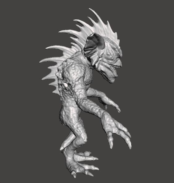 GREMLINS 2 MOHAWK STRIPE VINTAGE FIGURE MODEL MONSTER TOY EVIL 3D print model_3