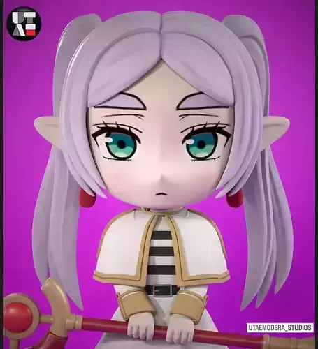 FRIEREN   VERSION CHIBI 3D print model
