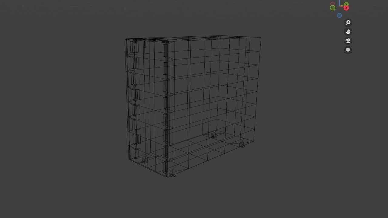 Pc case Free low-poly 3D model_2