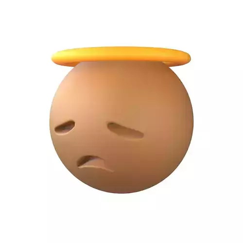 Disappointed Face with Halo v1 003