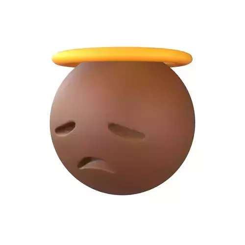 Disappointed Face with Halo v1 004