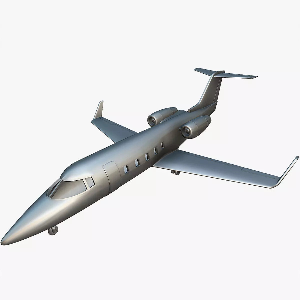 Learjet 55 - 3D Printable Model 3D print model_0