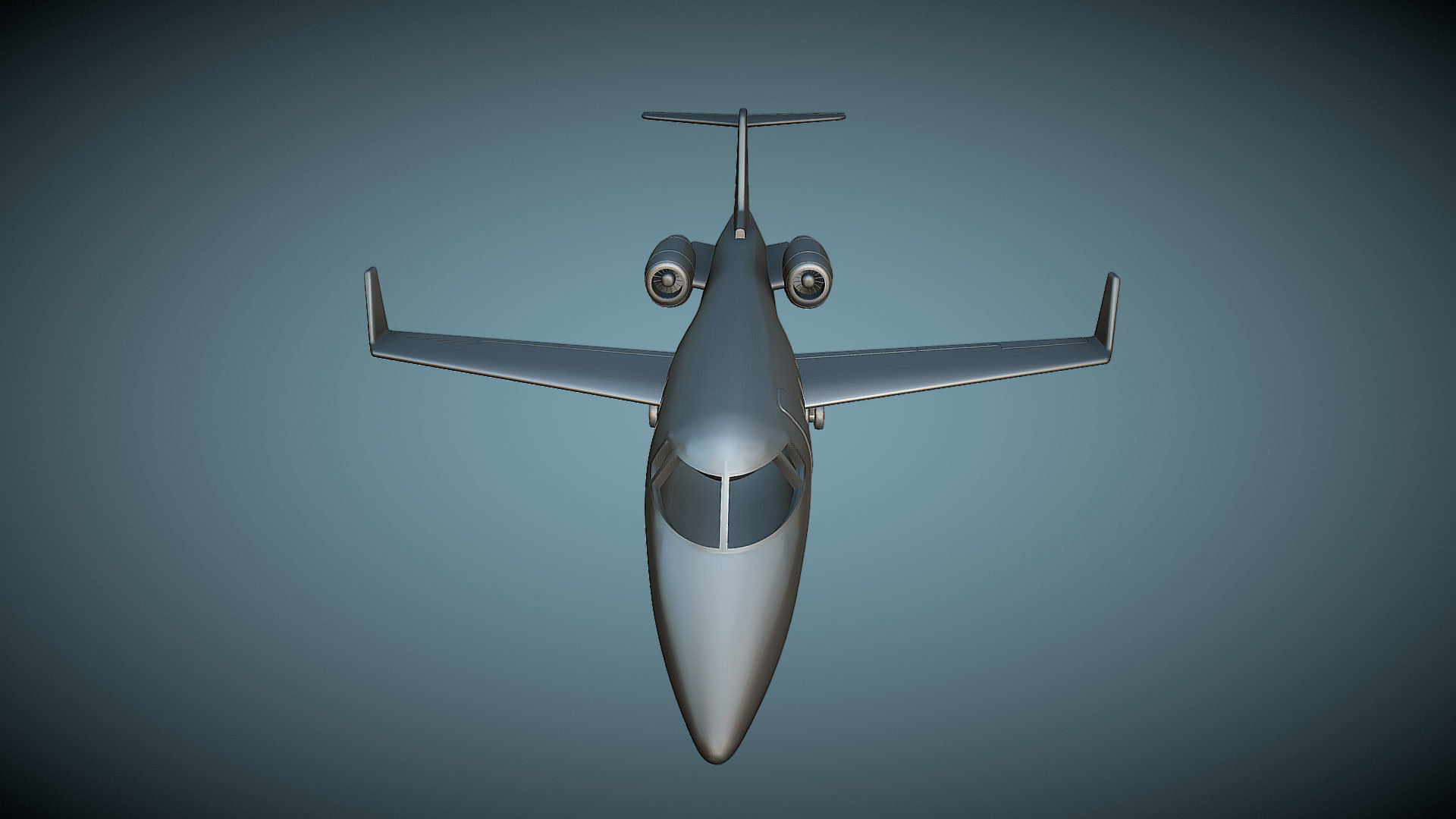 Learjet 55 - 3D Printable Model 3D print model_5