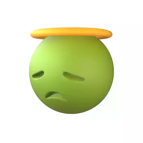 Disappointed Face with Halo v1 005