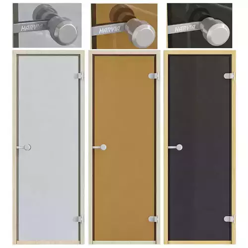 Glass door Harvia 3D model