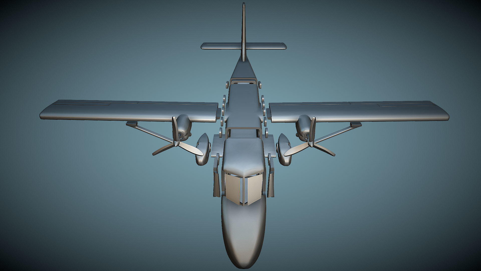 GAF N-24A Nomad - 3D Printable Model 3D print model_5