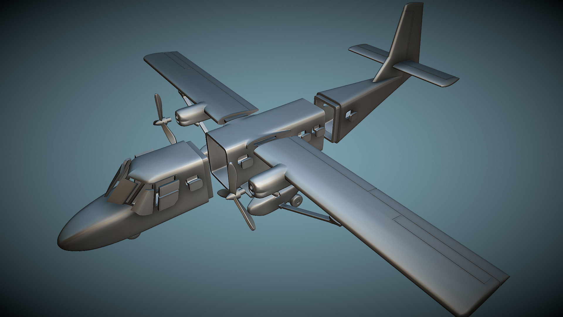 GAF N-24A Nomad - 3D Printable Model 3D print model_1