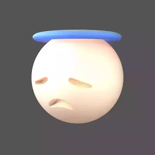 Disappointed Face with Halo v1 009