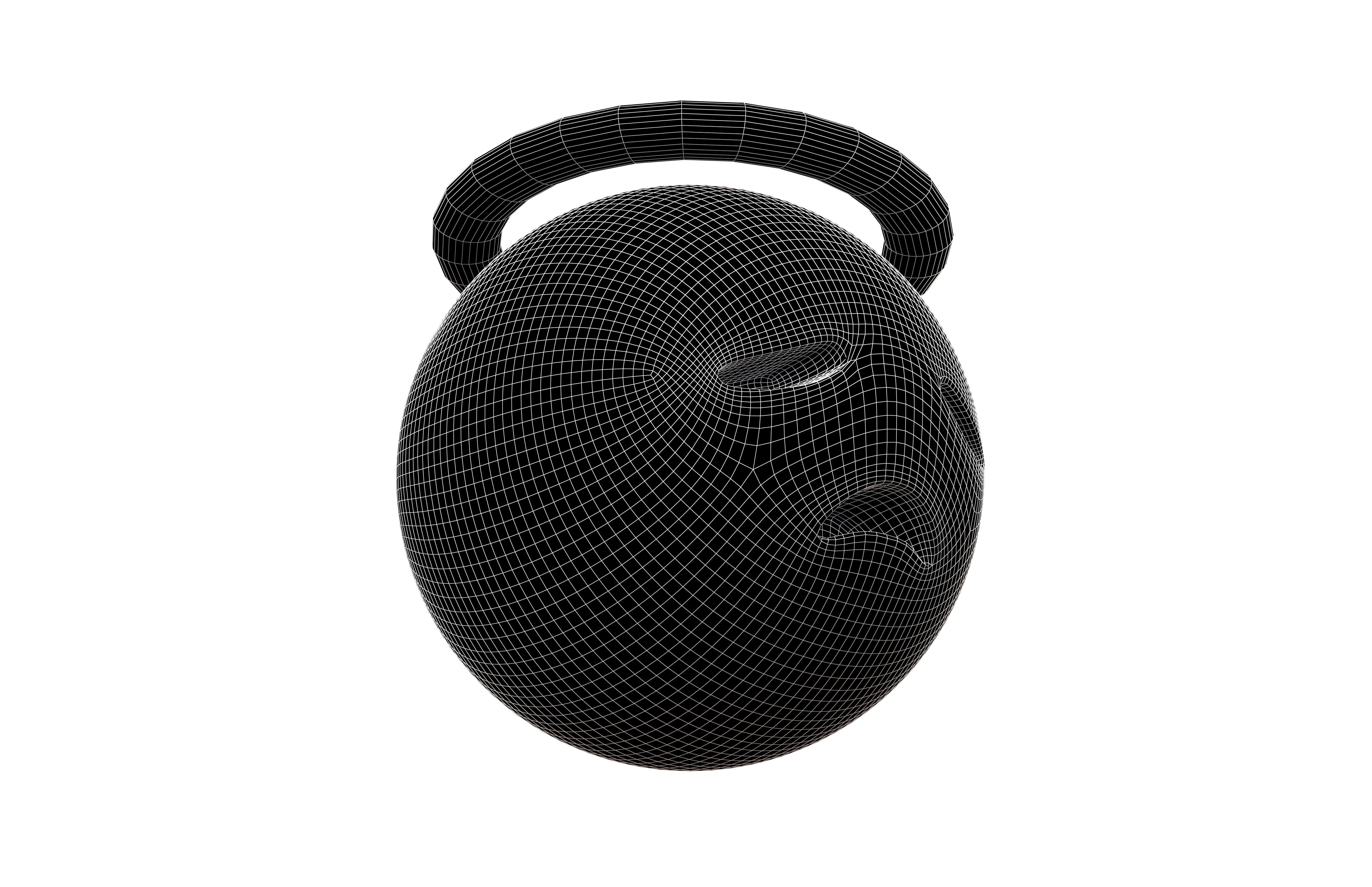 Disappointed Face with Halo v1 009 Low-poly 3D model_5