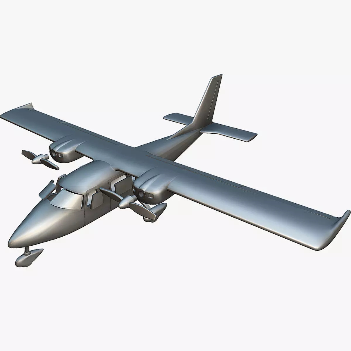 Partenavia P-68C Victor - 3D Printable Model 3D print model