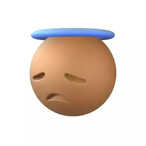 Disappointed Face with Halo v1 010